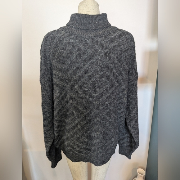 Giorgio Di Firenze Other - Giorgio Di Firenze Men's XL Italy Wool Blend Gray Knit turtle Neck Sweater